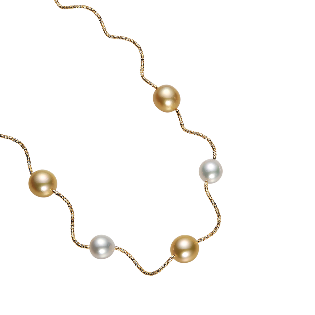 真珠　ウェブラネネックレス